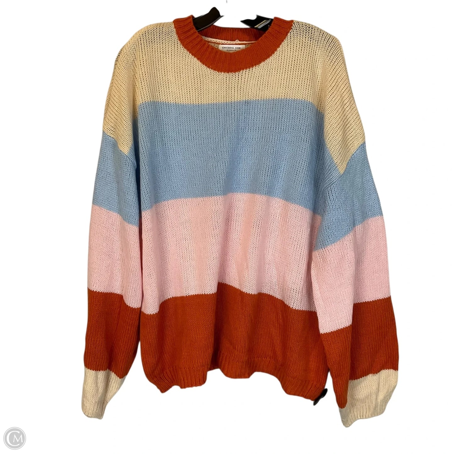 Sweater By Chicsoul In Striped Pattern, Size: Xxl