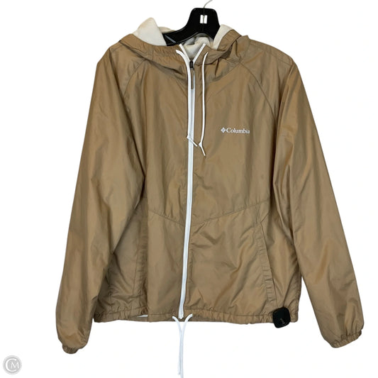 Athletic Jacket By Columbia In Tan, Size: M