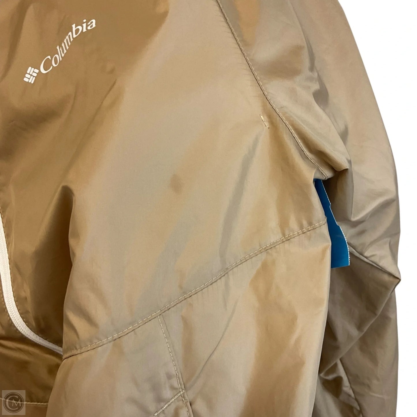Athletic Jacket By Columbia In Tan, Size: M