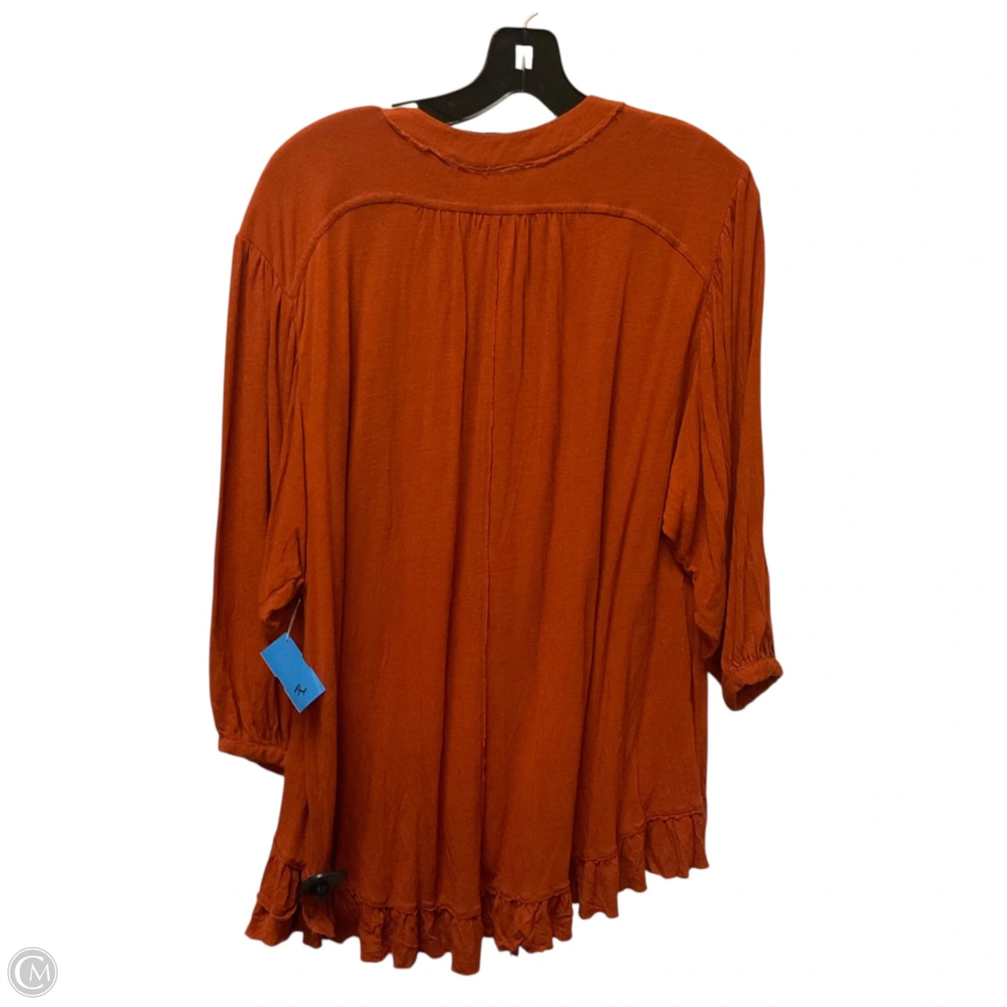 Top Long Sleeve By Free People In Orange, Size: S