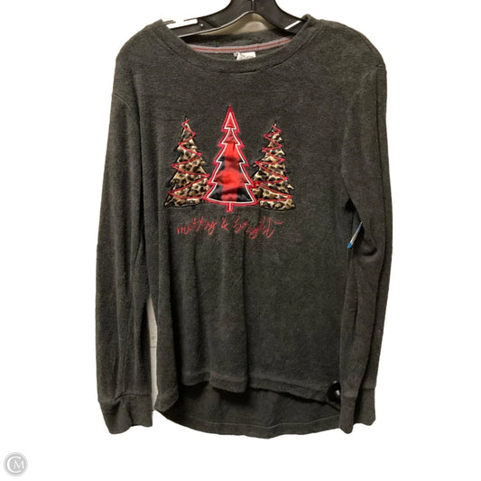 Top Long Sleeve By Clothes Mentor In Grey, Size: S