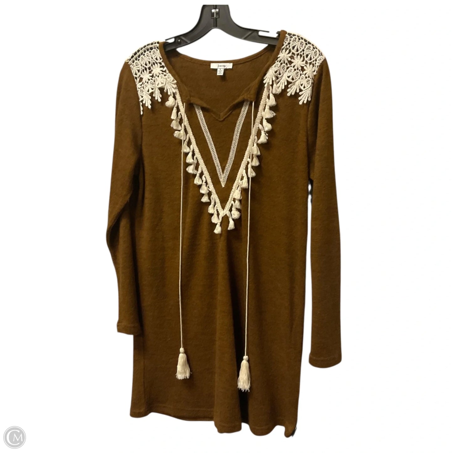 Tunic Long Sleeve By Jodifl In Brown, Size: S