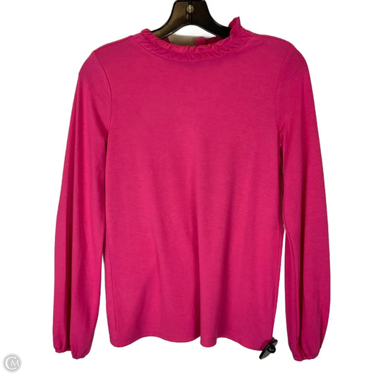 Top Long Sleeve Basic By Talbots In Pink, Size: S