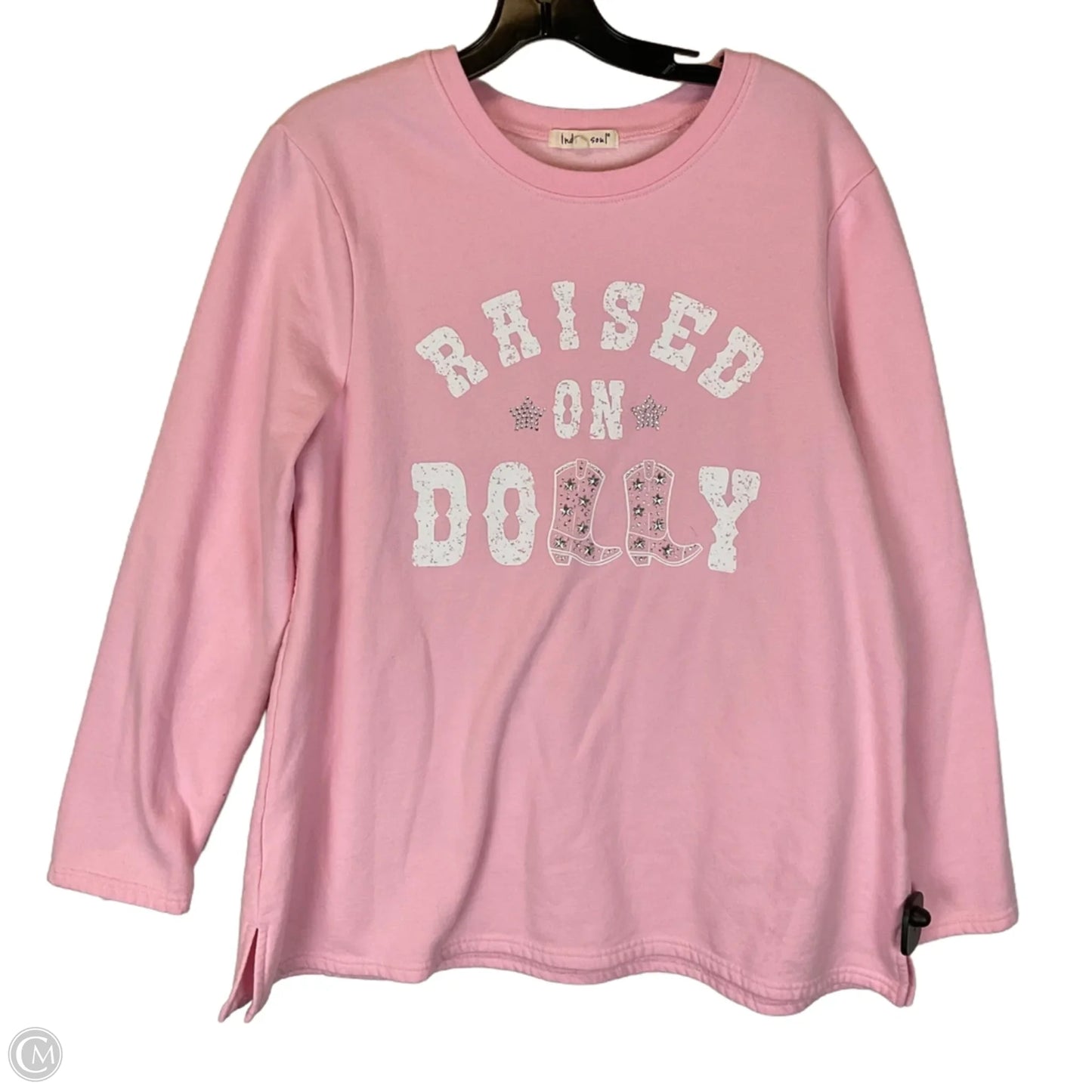 Sweatshirt Crewneck By Indigo Soul In Pink, Size: 2x