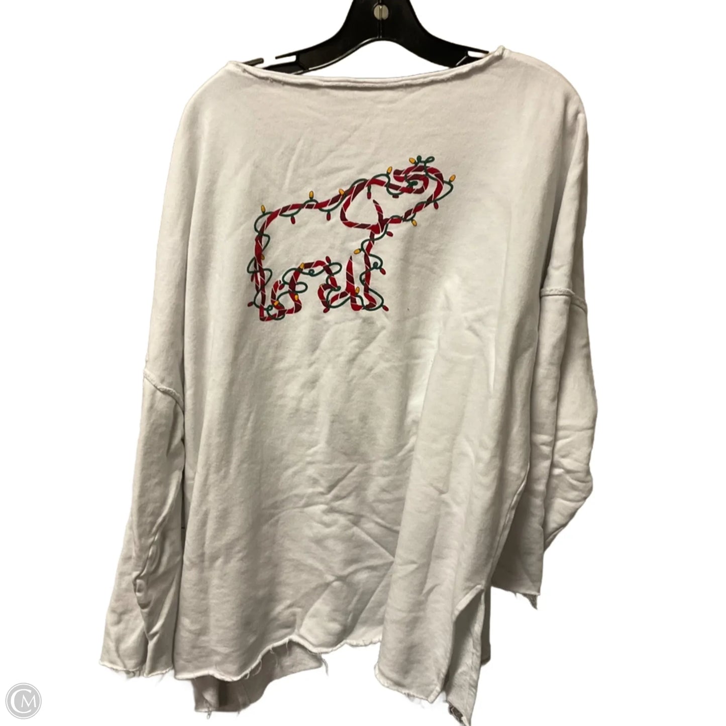 Sweatshirt Crewneck By Crown And Ivy In White, Size: 3x