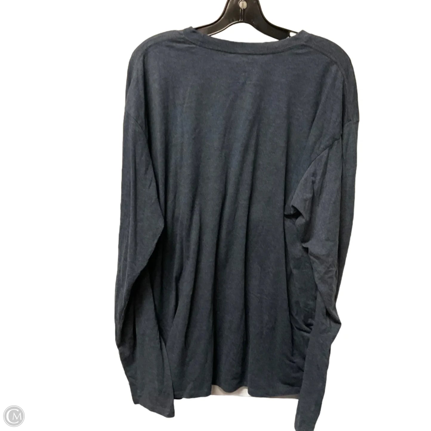 Top Long Sleeve By Clothes Mentor In Grey, Size: Xxl