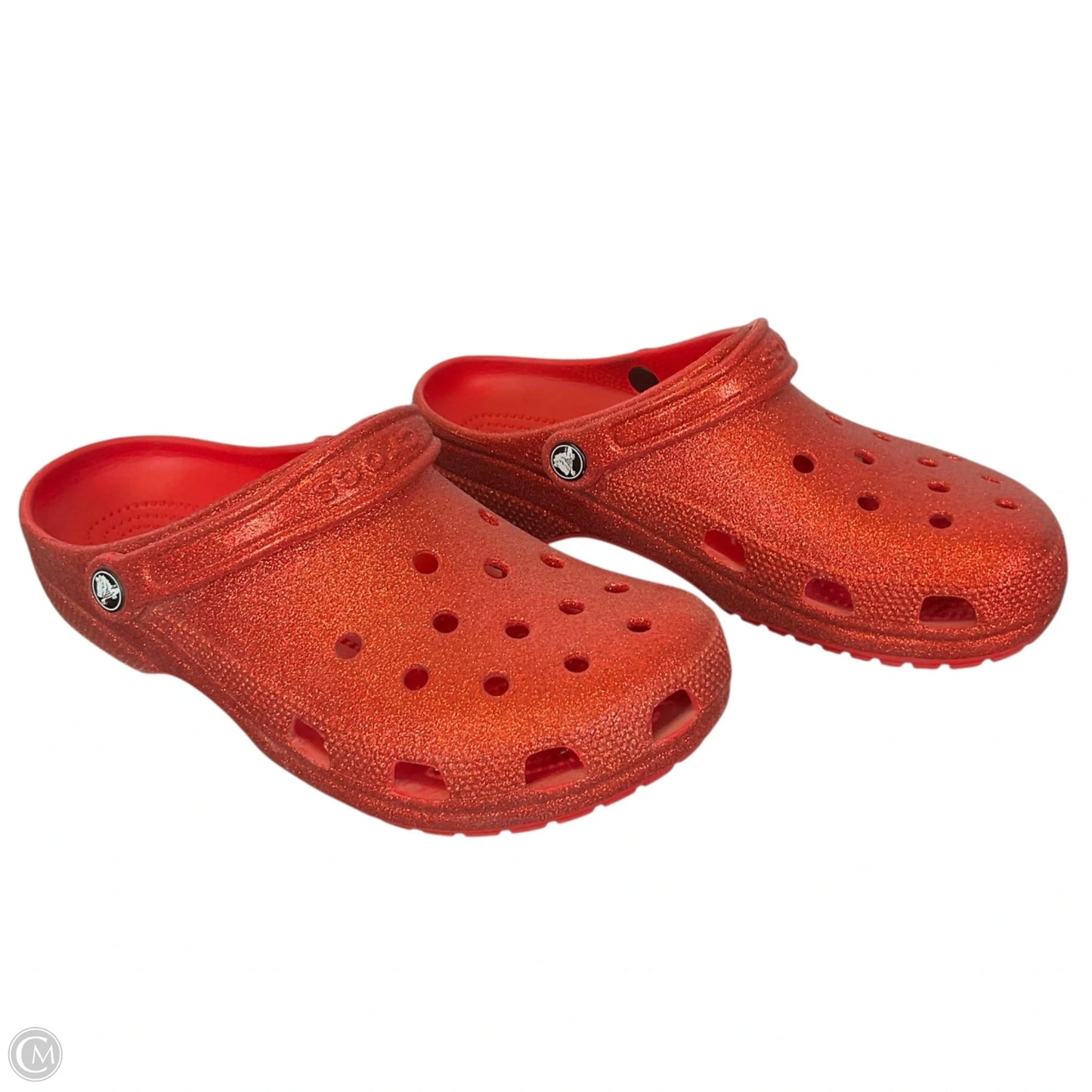 Sandals Flats By Crocs In Red, Size: 11