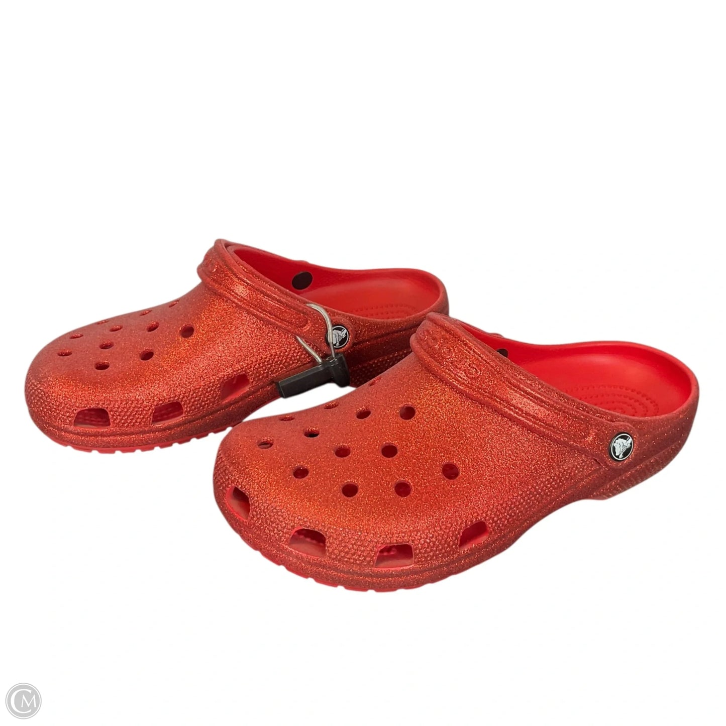 Sandals Flats By Crocs In Red, Size: 11