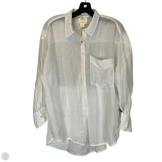 Top Long Sleeve Basic By Maeve In White, Size: S