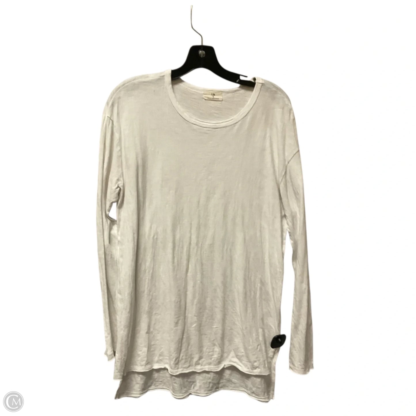 Top Long Sleeve Basic By T.la In White, Size: S