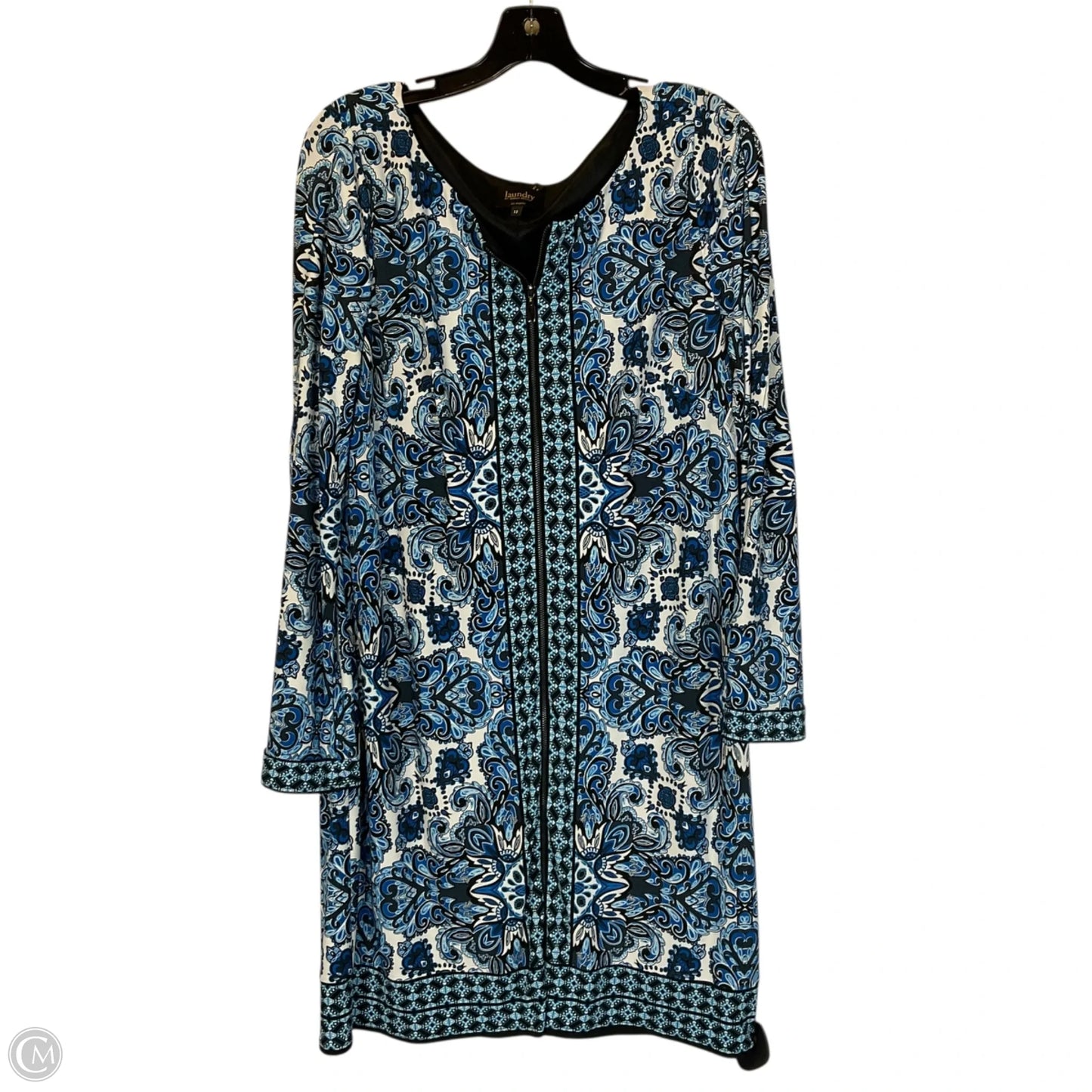 Dress Casual Midi By Laundry In Blue, Size: 12