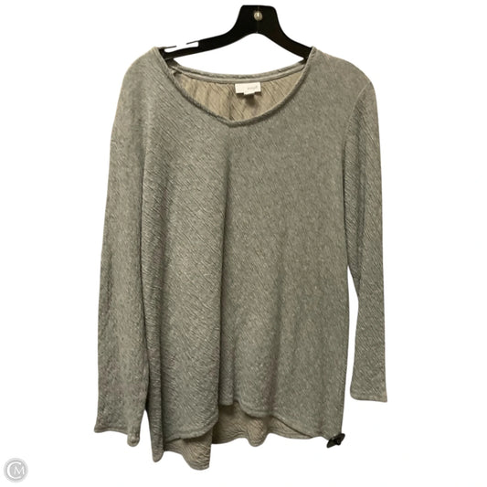 Top Long Sleeve Basic By Pure Jill In Grey, Size: S