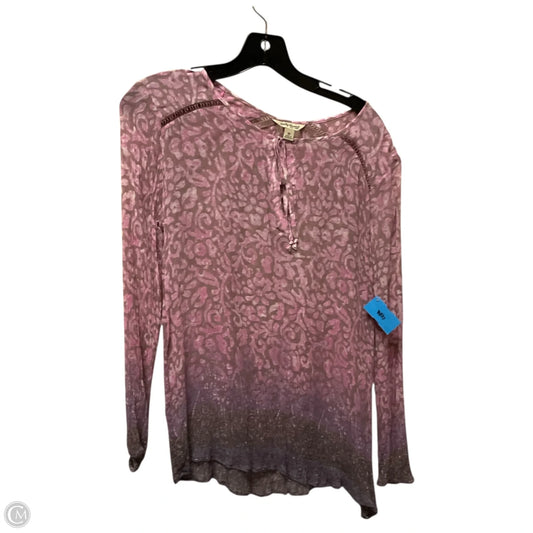 Top Long Sleeve By Lucky Brand In Pink, Size: M