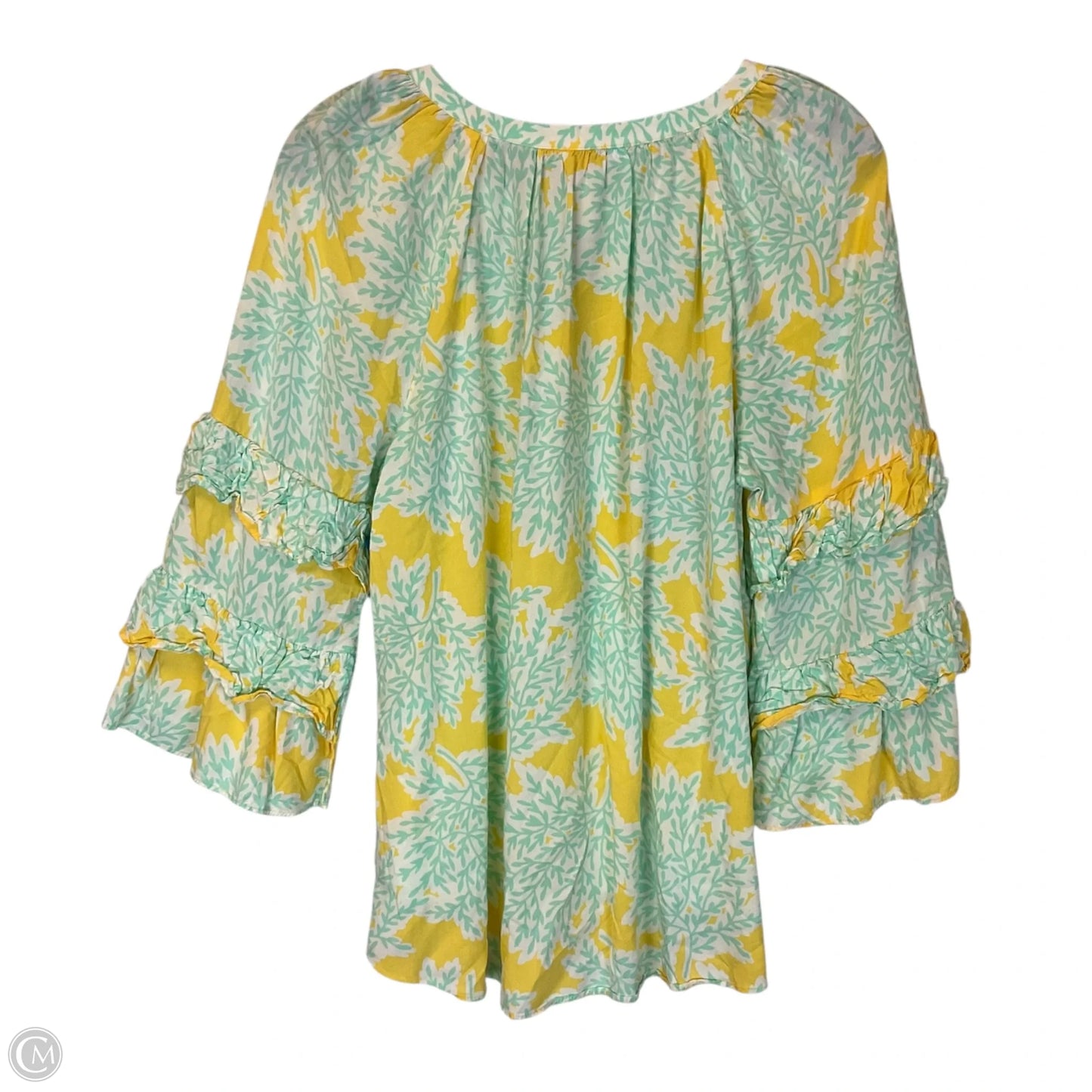 Top Long Sleeve By Crown And Ivy In Green, Size: M