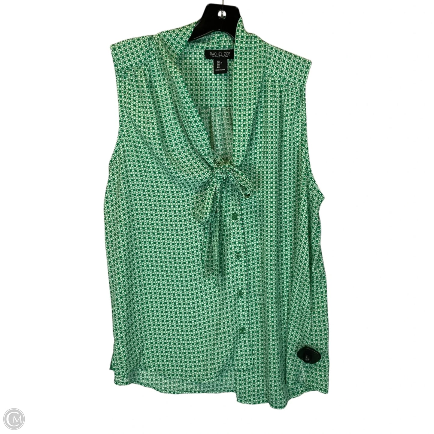 Top Sleeveless By Rachel Zoe In Green, Size: L