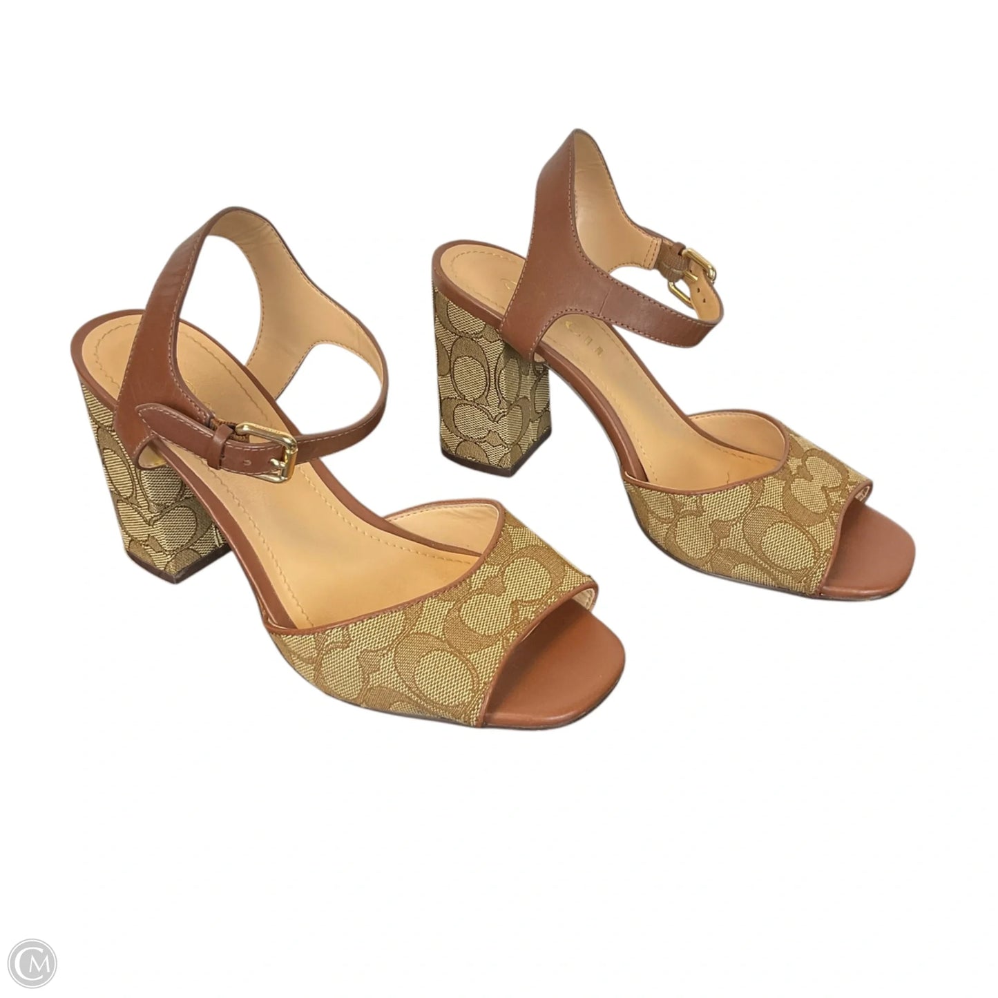 Sandals Designer By Coach In Brown, Size: 8