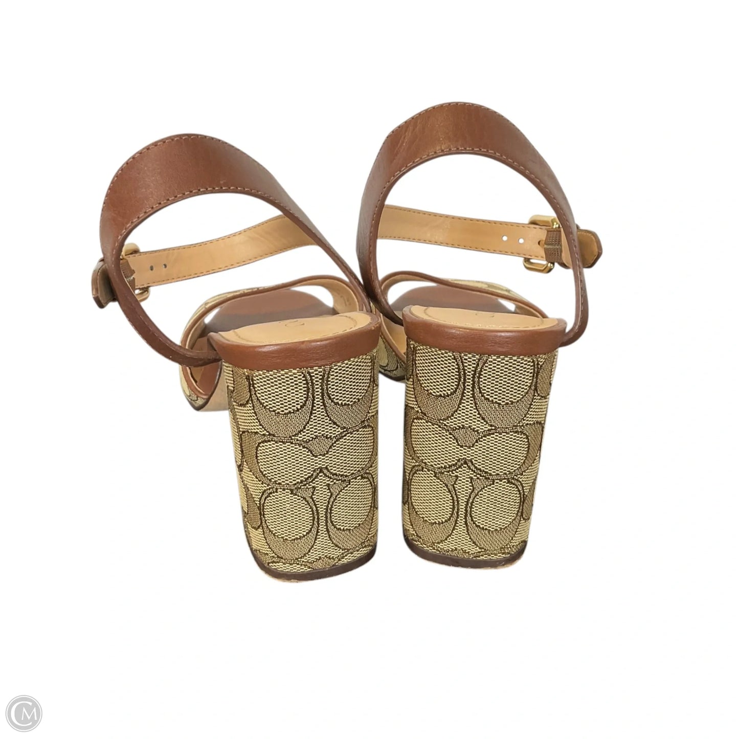 Sandals Designer By Coach In Brown, Size: 8