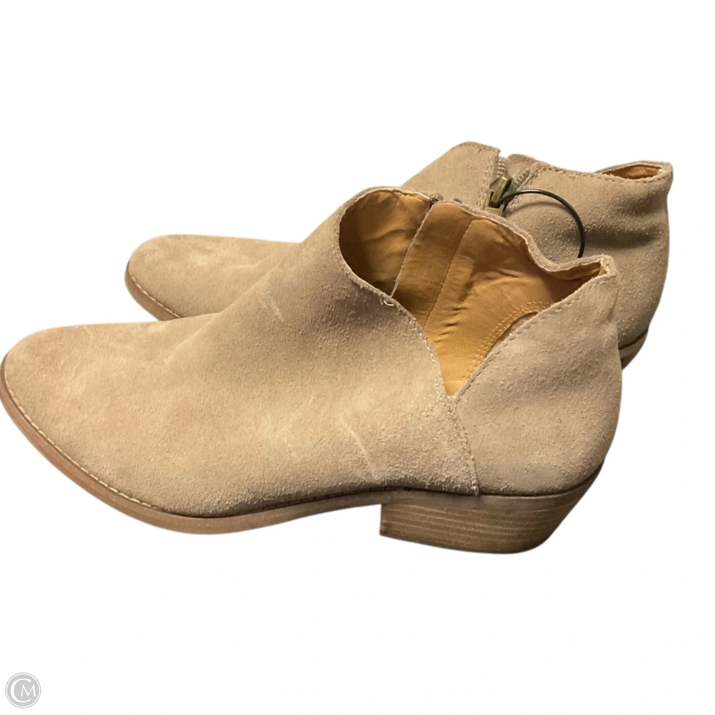 Boots Ankle Heels By Lucky Brand In Tan, Size: 8.5