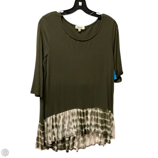 Top 3/4 Sleeve By Umgee In Green, Size: M
