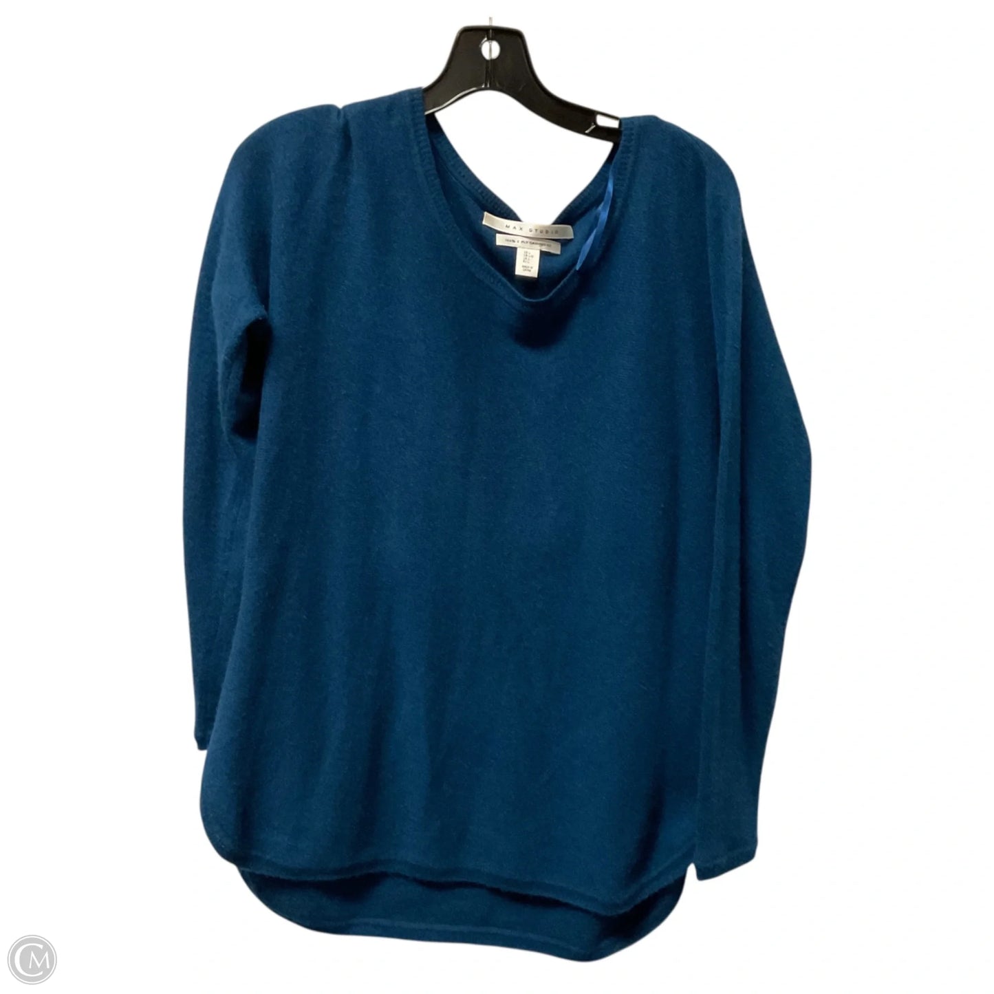 Top Long Sleeve By Max Studio In Blue, Size: L