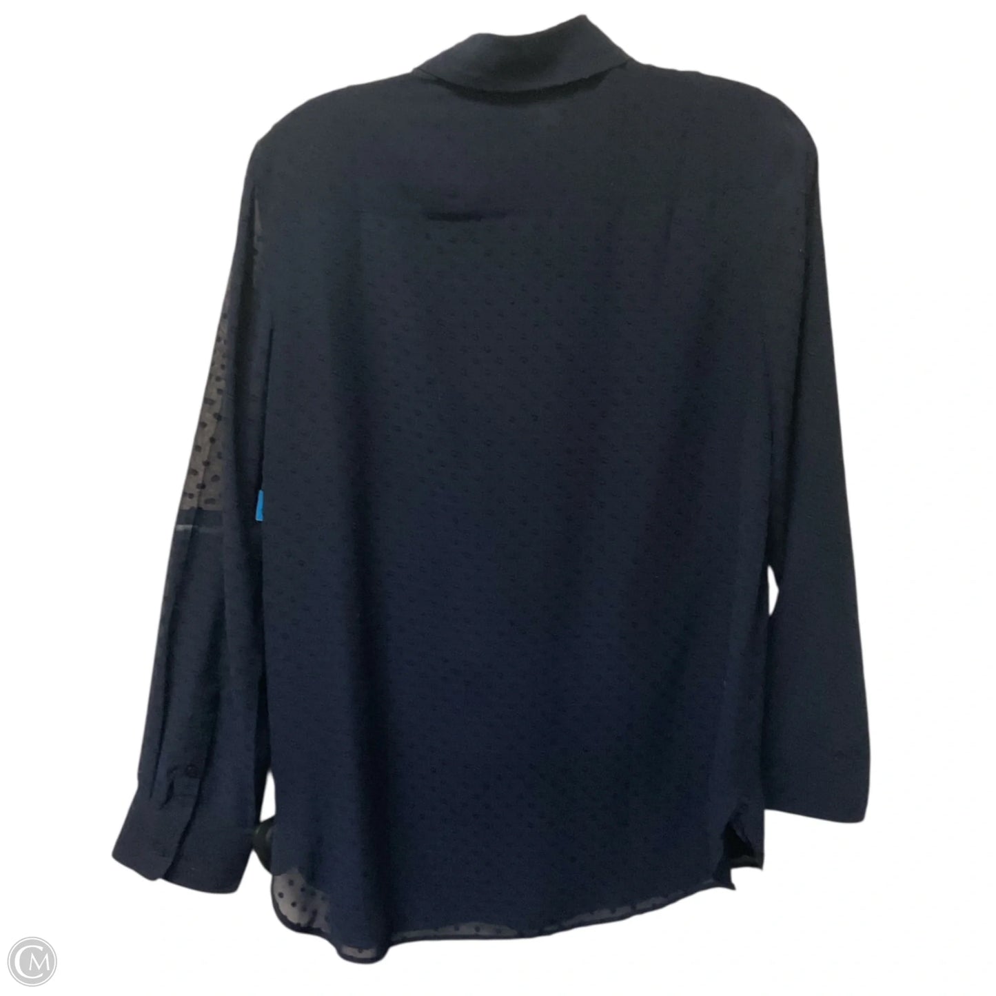 Top Long Sleeve By Talbots In Navy, Size: S