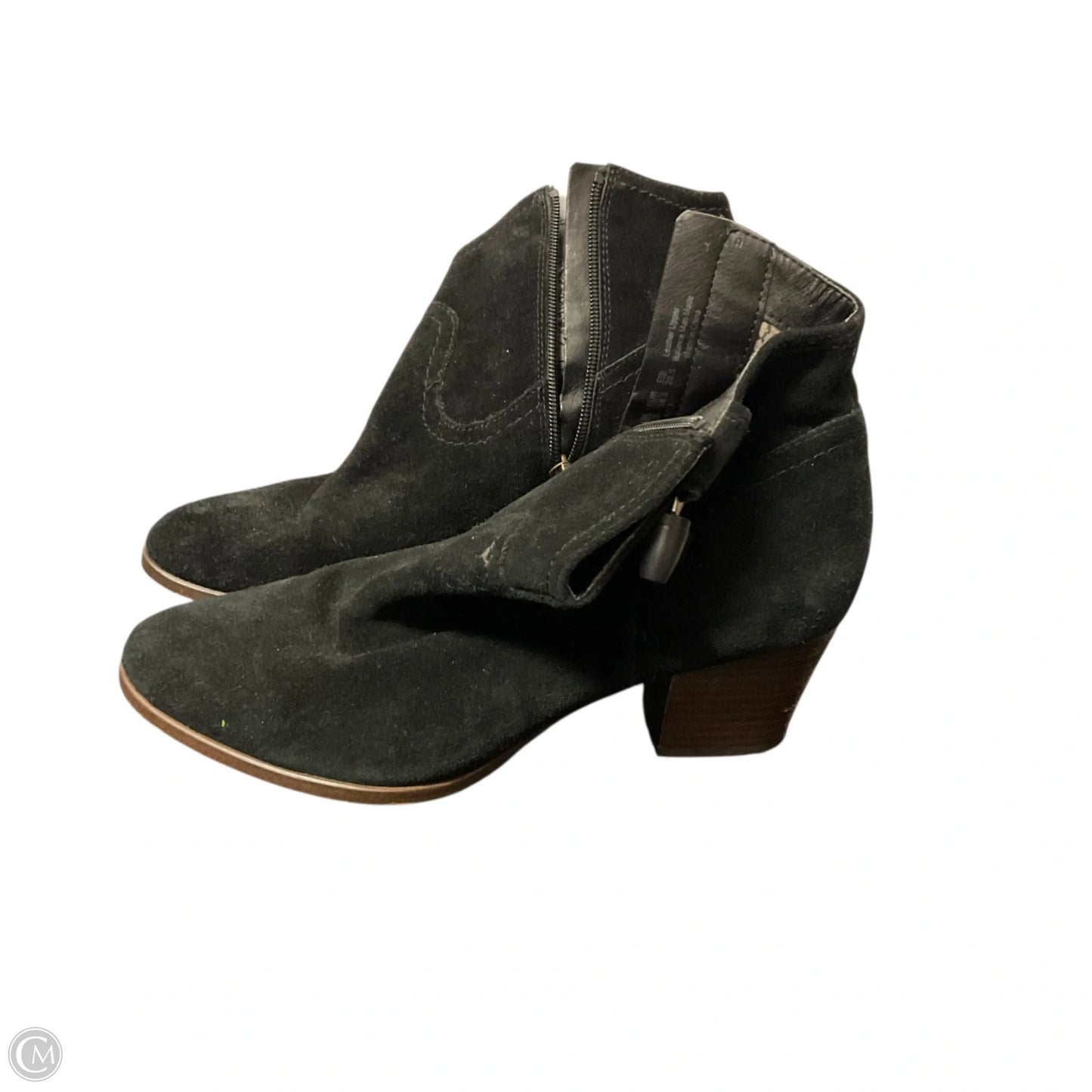 Boots Ankle Heels By Zodiac In Black, Size: 8.5