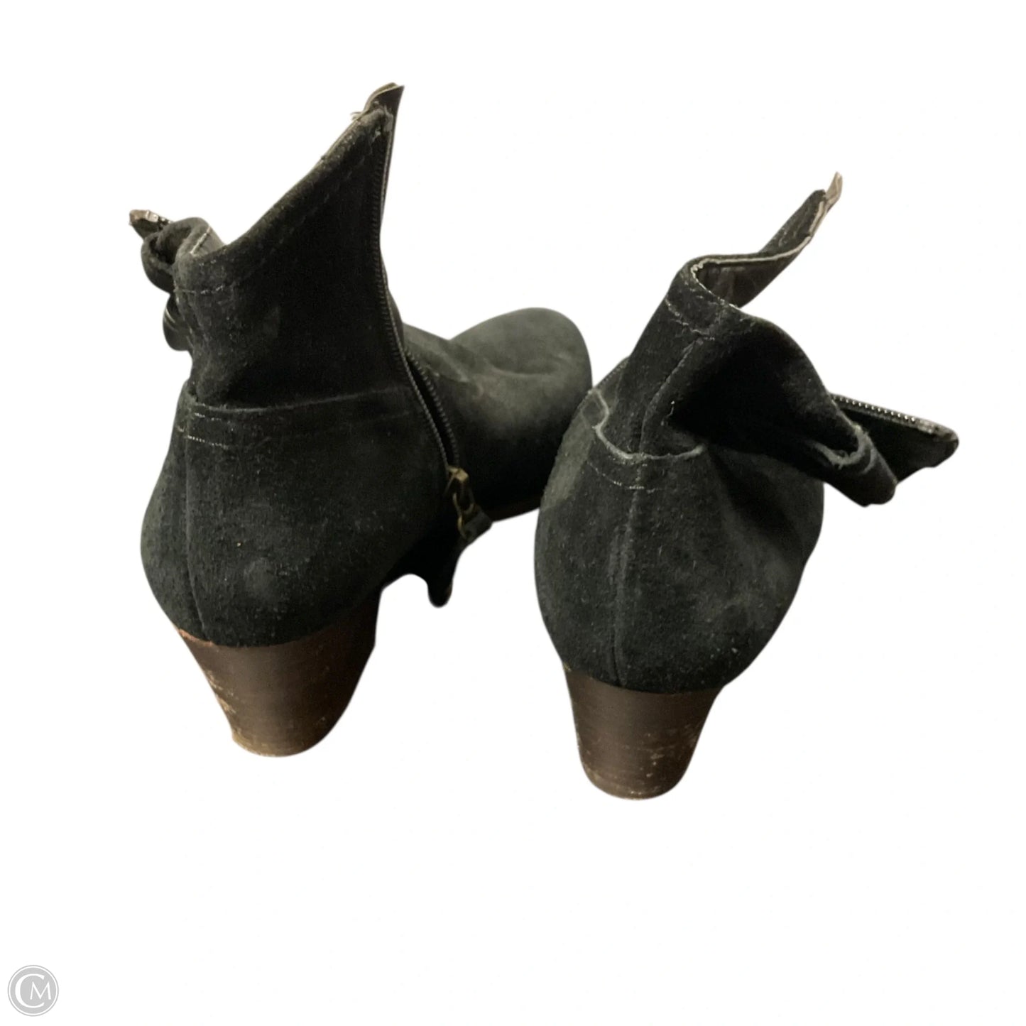 Boots Ankle Heels By Zodiac In Black, Size: 8.5