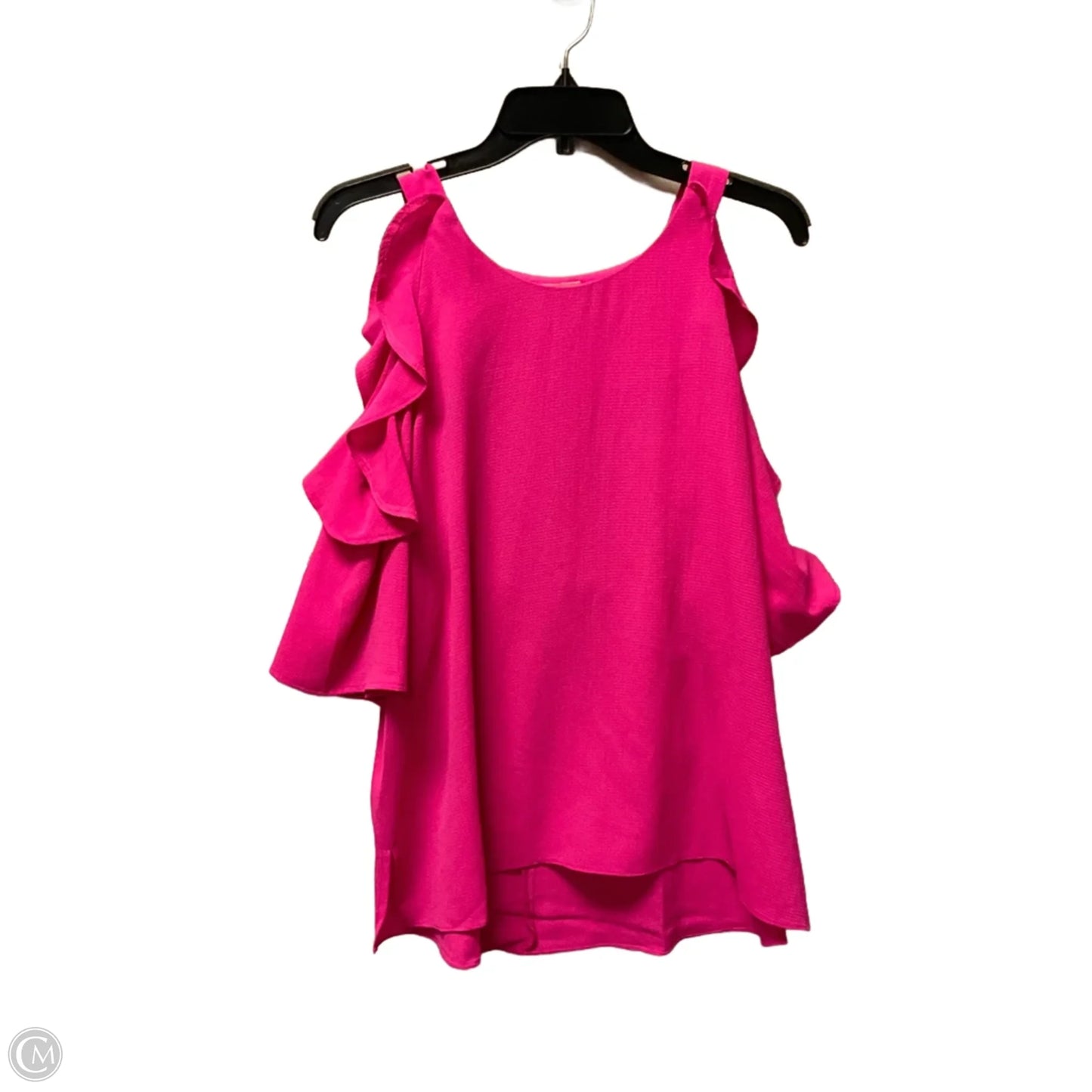 Top Short Sleeve Basic By Umgee In Pink, Size: L