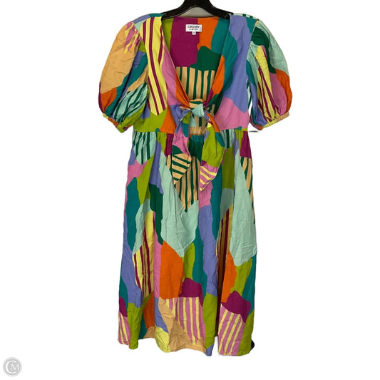Dress Casual Midi By Crosby In Multi-colored, Size: M