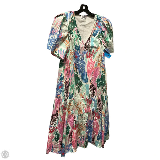 Dress Casual Midi By Crosby In Multi-colored, Size: M