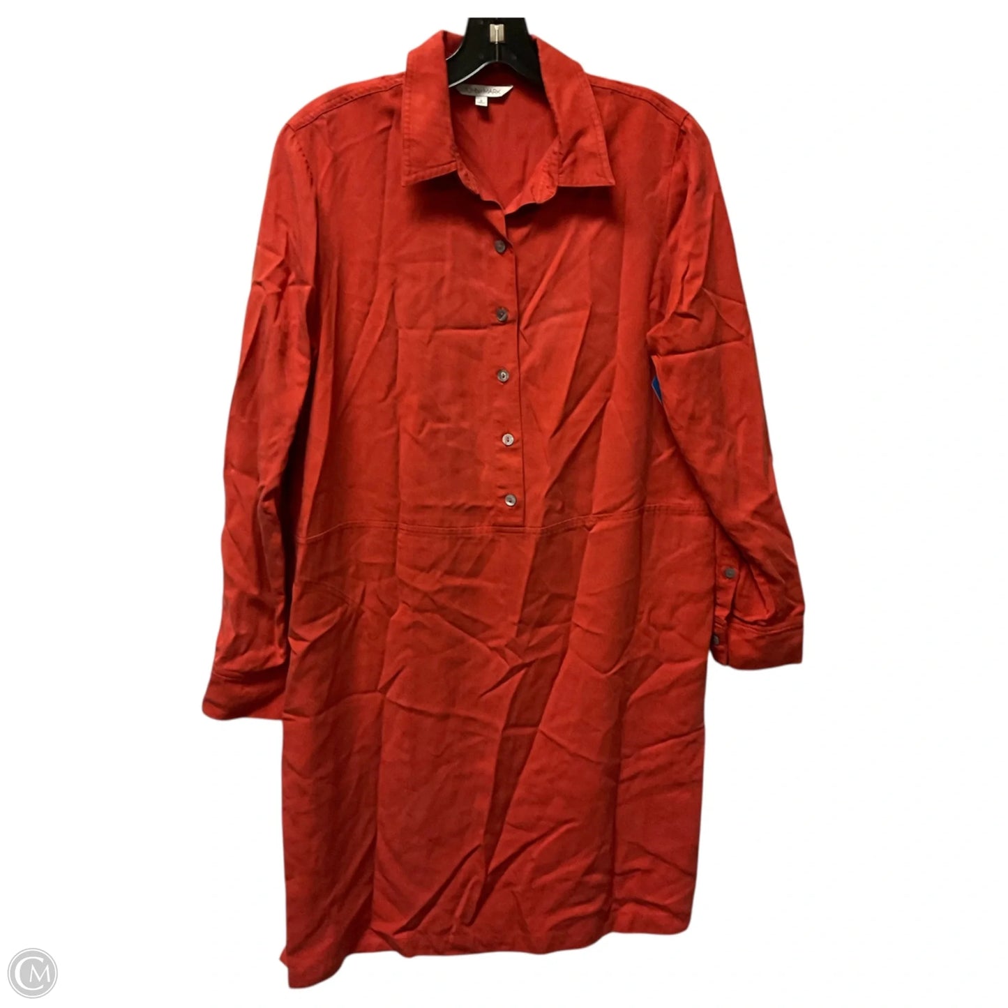 Dress Casual Short By John Mark In Orange, Size: S