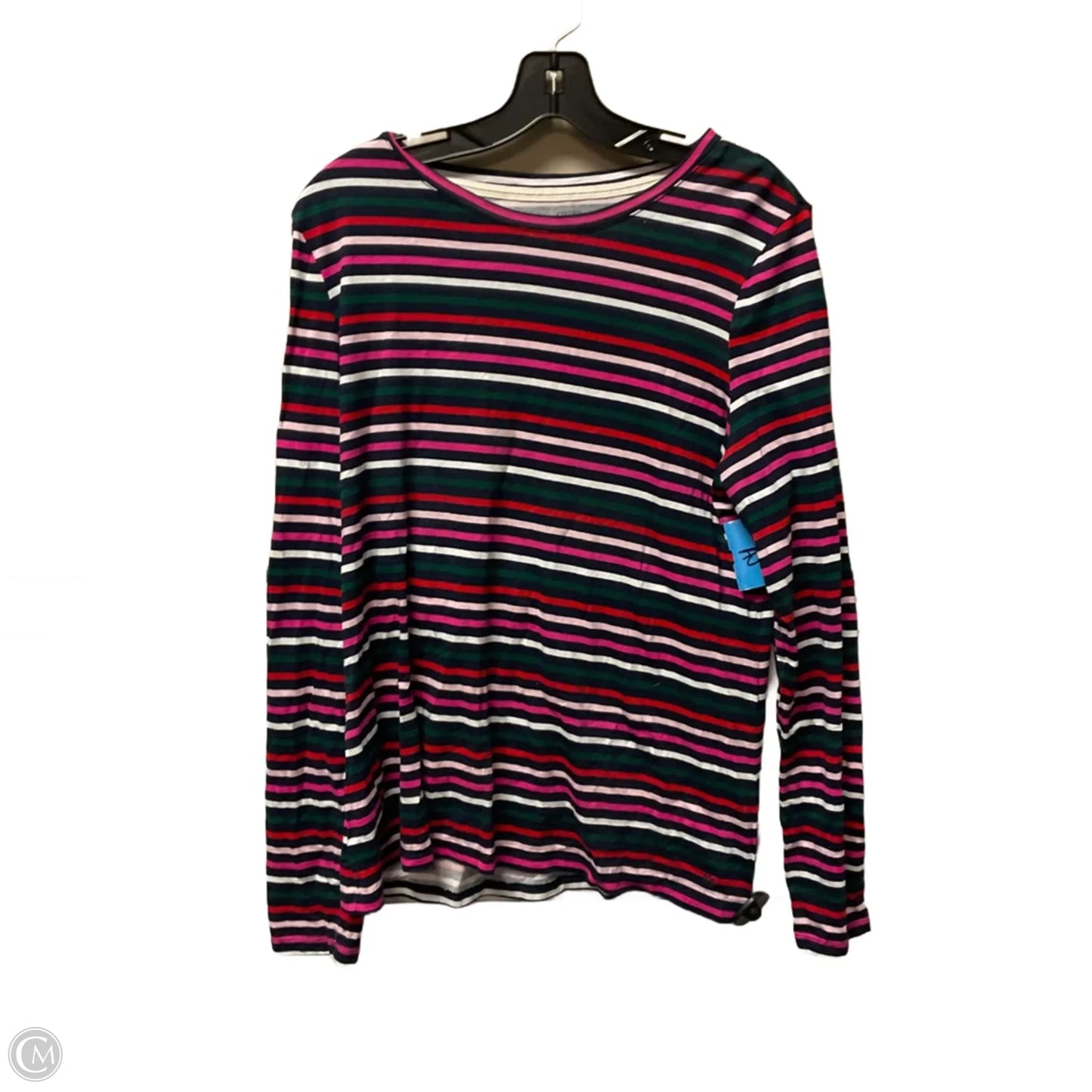 Top Long Sleeve Basic By Crown And Ivy In Striped Pattern, Size: Xl