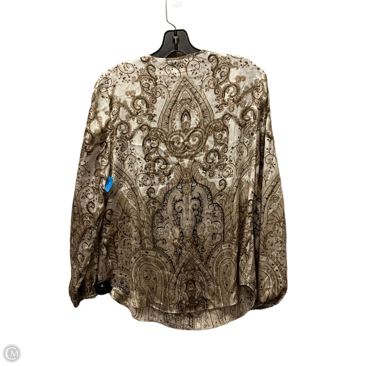 Top Long Sleeve By Chicos In Tan, Size: Xs