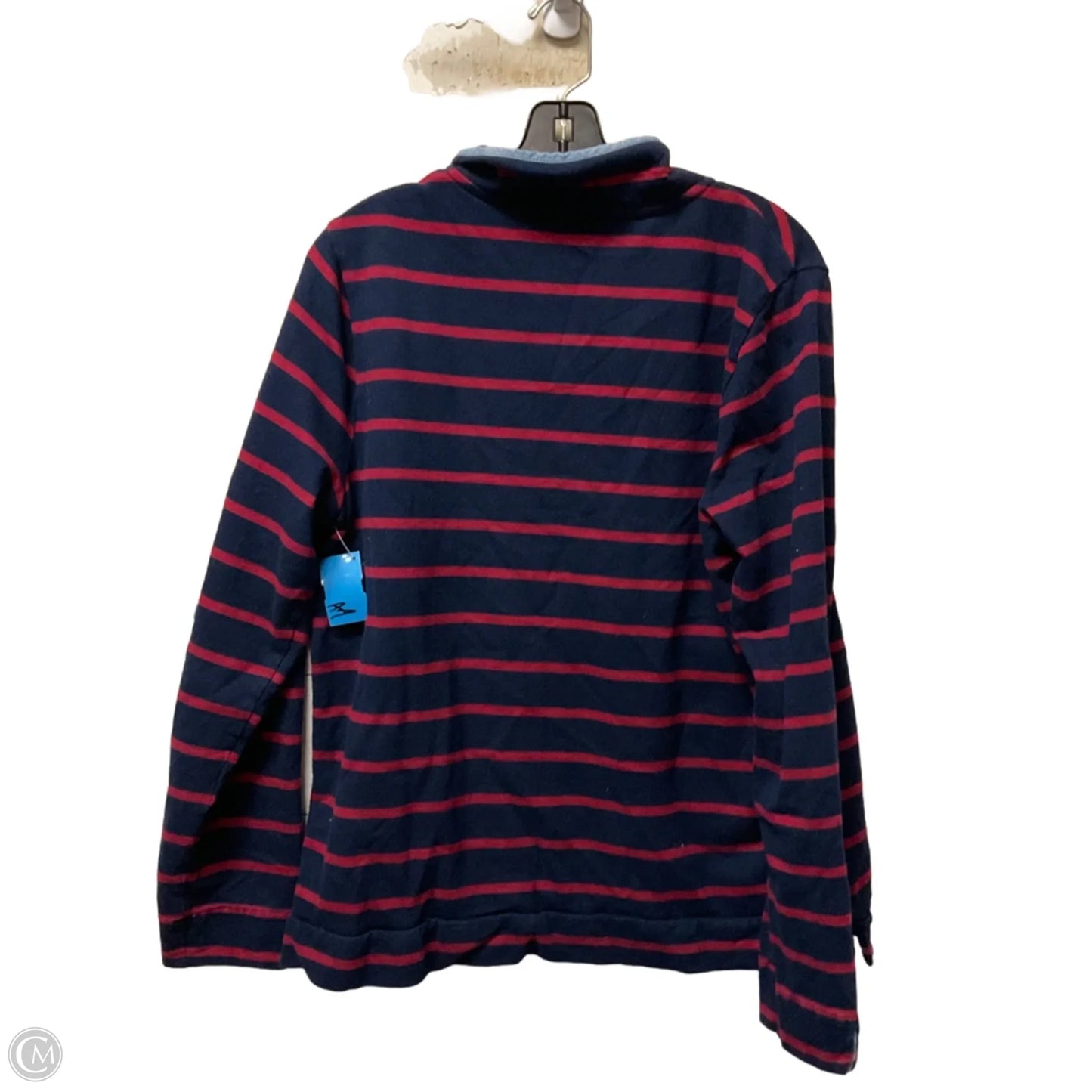 Sweatshirt Collar By Crown And Ivy In Striped Pattern, Size: Xl