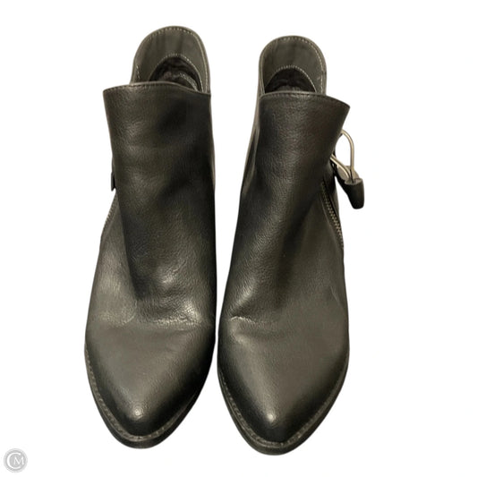 Boots Ankle Heels By Zodiac In Black, Size: 8