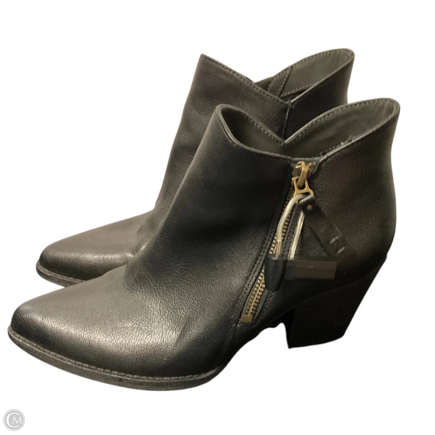 Boots Ankle Heels By Zodiac In Black, Size: 8