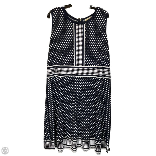 Dress Casual Midi By Michael By Michael Kors In Polkadot Pattern, Size: 2x