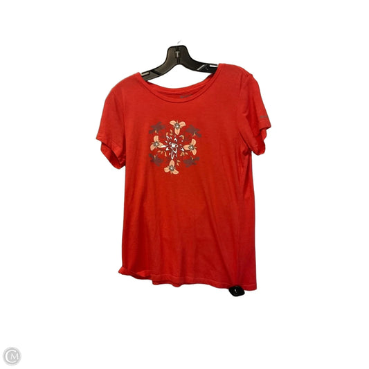 Top Short Sleeve By Columbia In Red, Size: M
