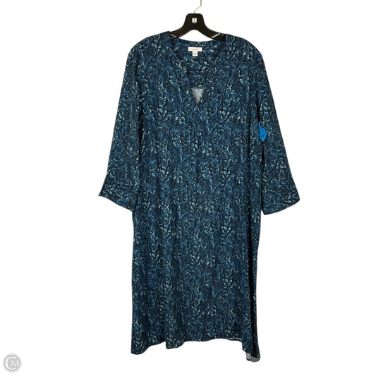 Dress Casual Midi By Pure Jill In Blue, Size: M