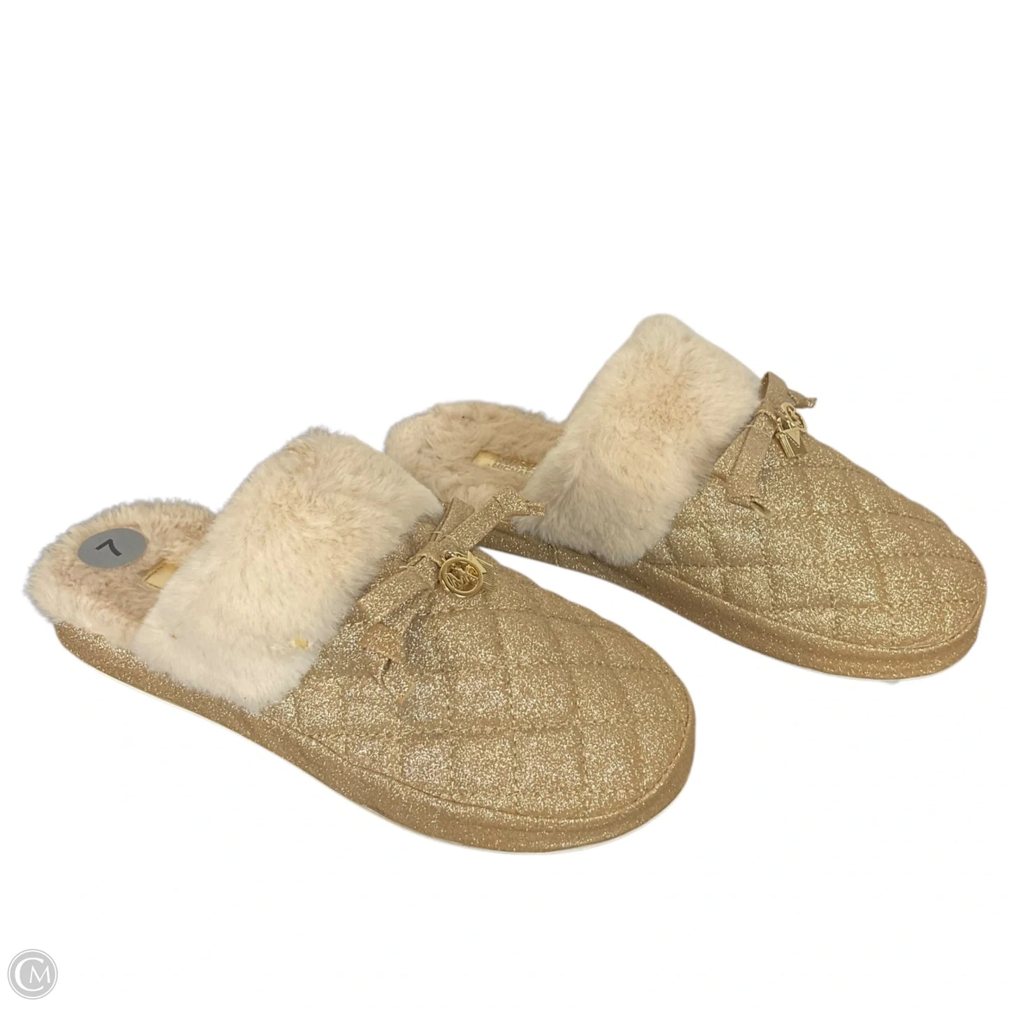 Shoes Designer By Michael Kors In Gold, Size: 7