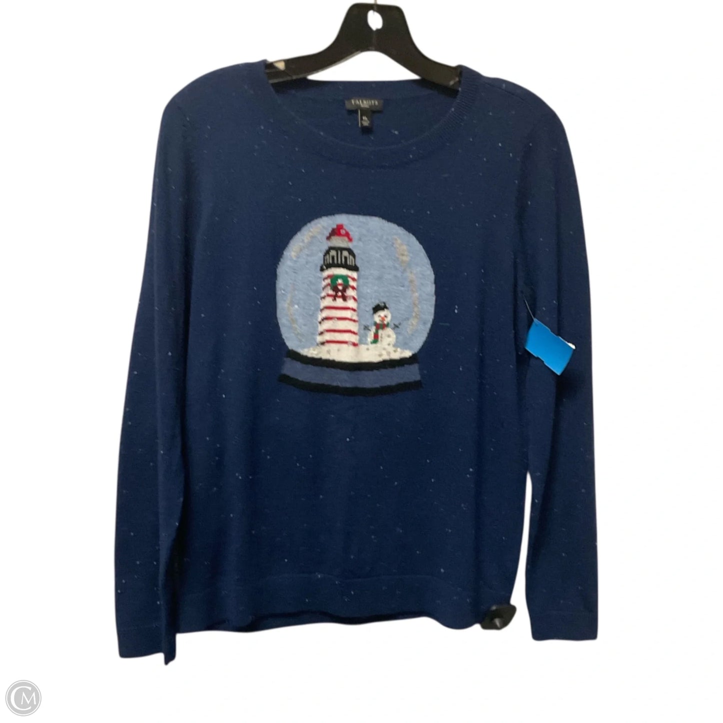 Top Long Sleeve By Talbots In Blue, Size: Mp