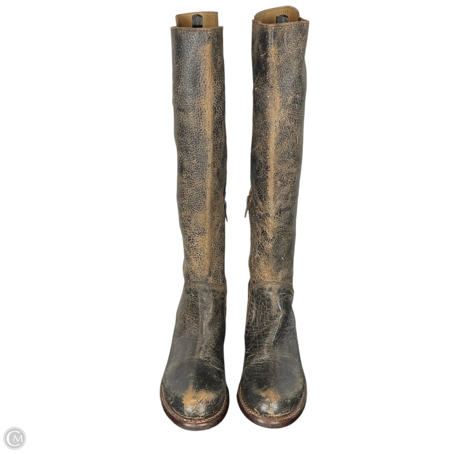 Boots Ankle Flats By Bed Stu In Black, Size: 6.5