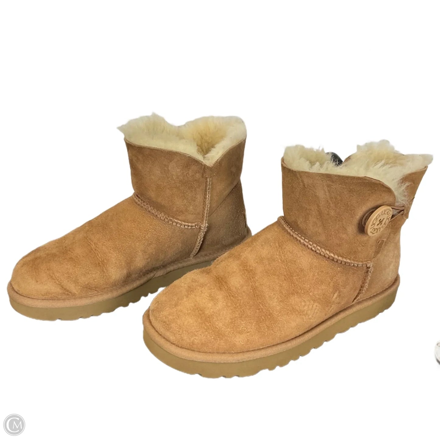 Boots Designer By Ugg In Brown, Size: 8