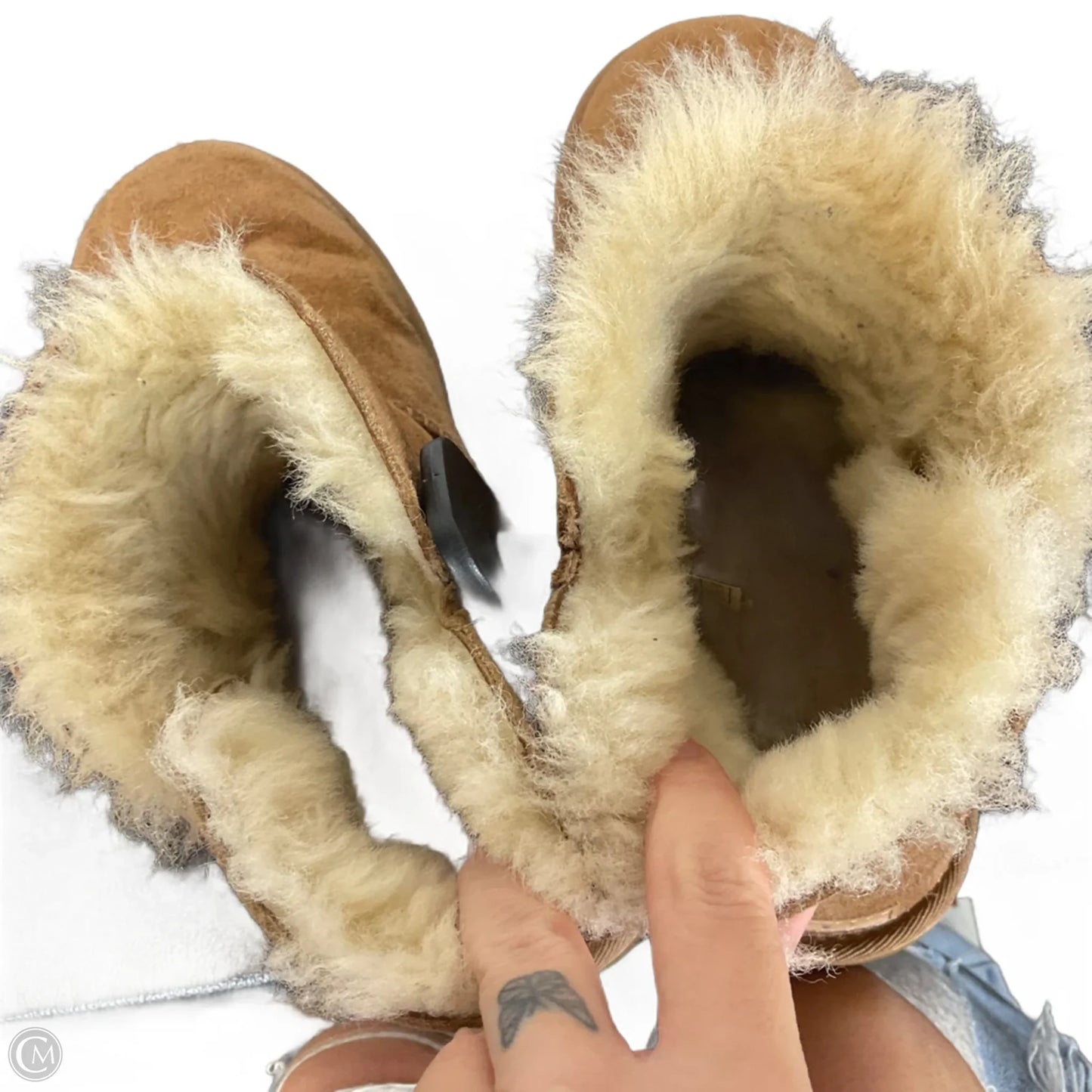 Boots Designer By Ugg In Brown, Size: 8