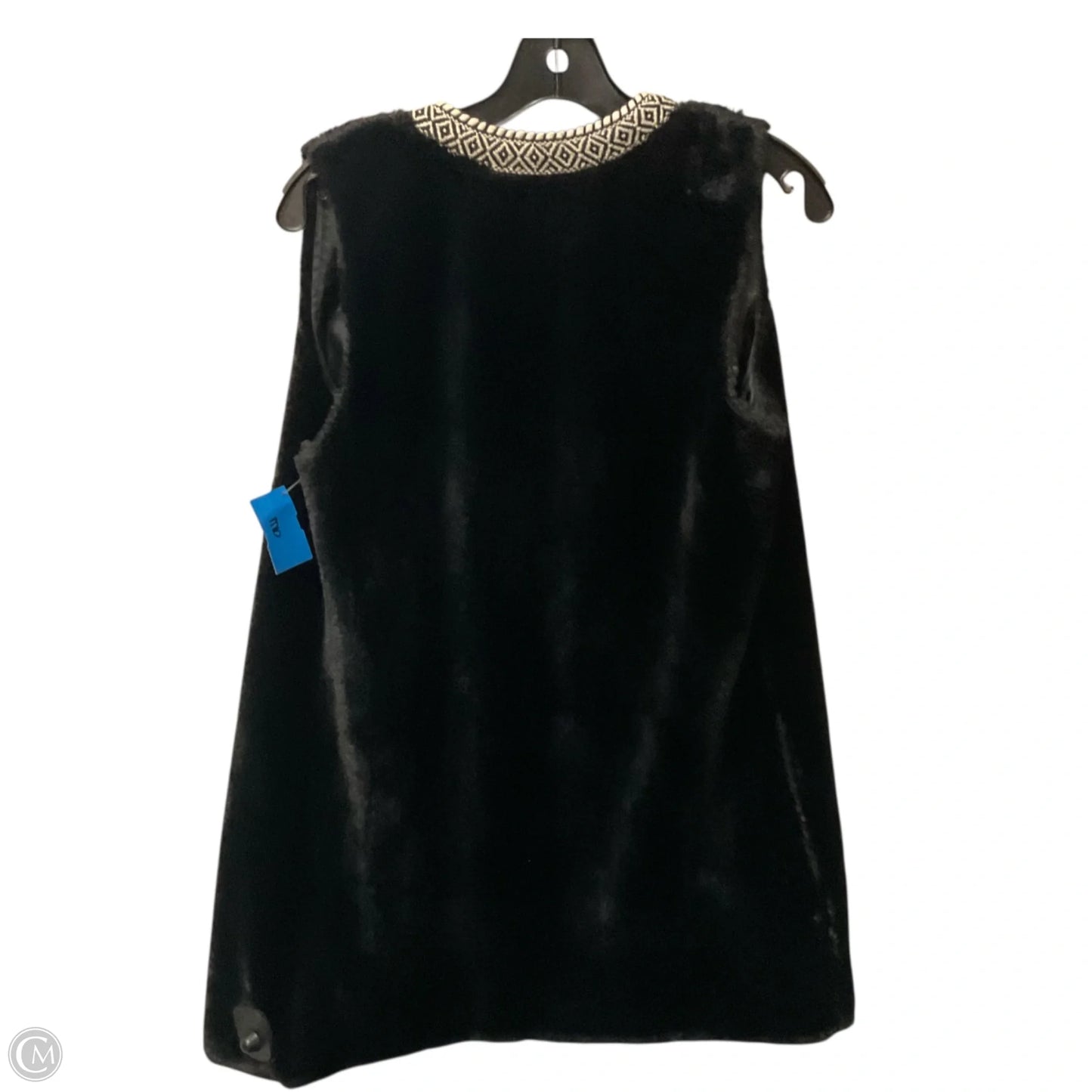 Vest Faux Fur & Sherpa By J Mclaughlin In Black, Size: Xs
