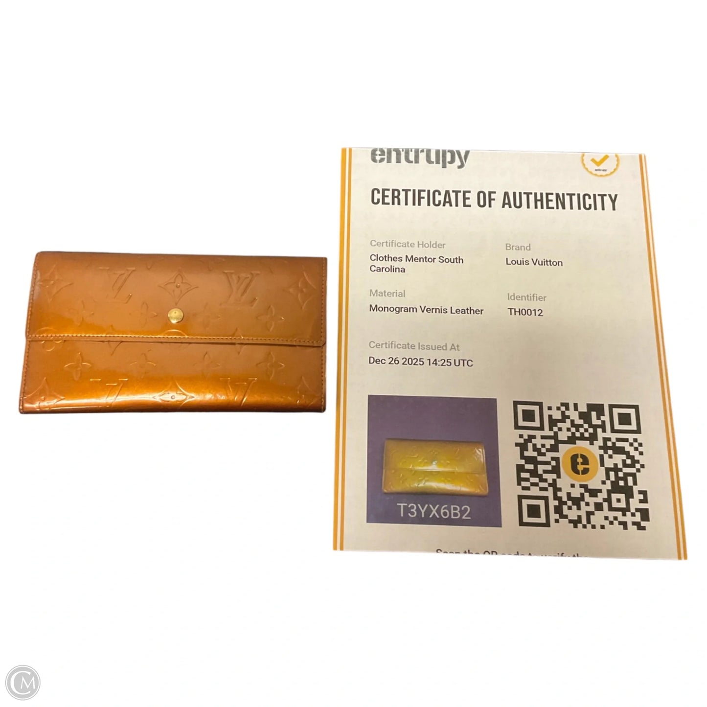 Wallet Luxury Designer By Louis Vuitton, Size: Medium