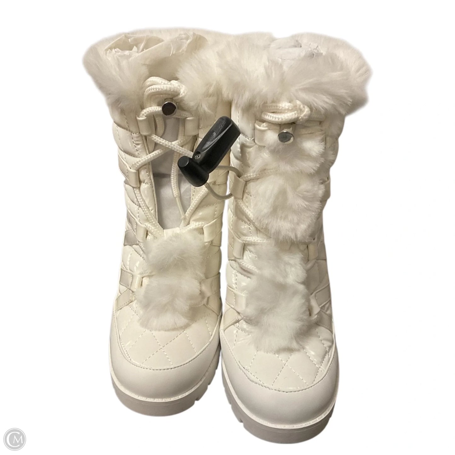 Boots Ankle Heels By Jessica Simpson In White, Size: 7.5