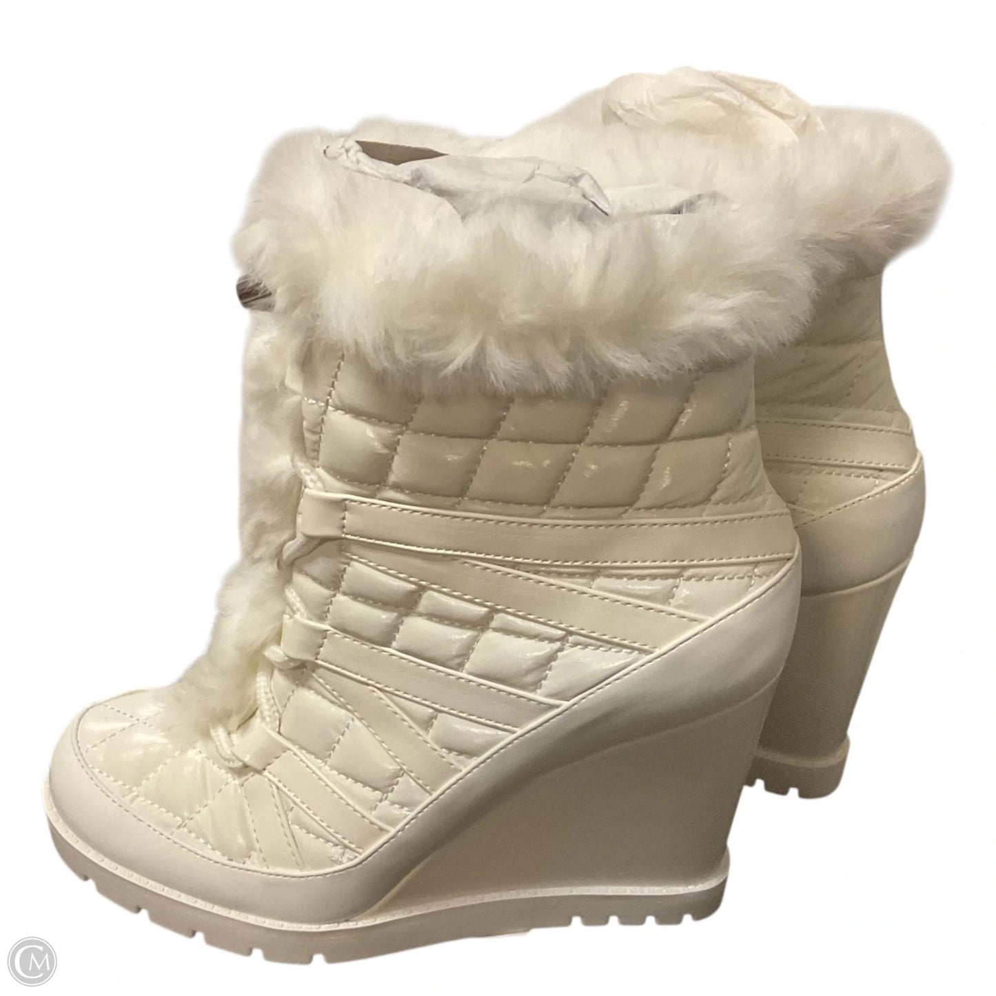 Boots Ankle Heels By Jessica Simpson In White, Size: 7.5