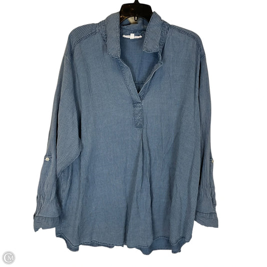Top Long Sleeve By Jane And Delancey In Blue, Size: 2x