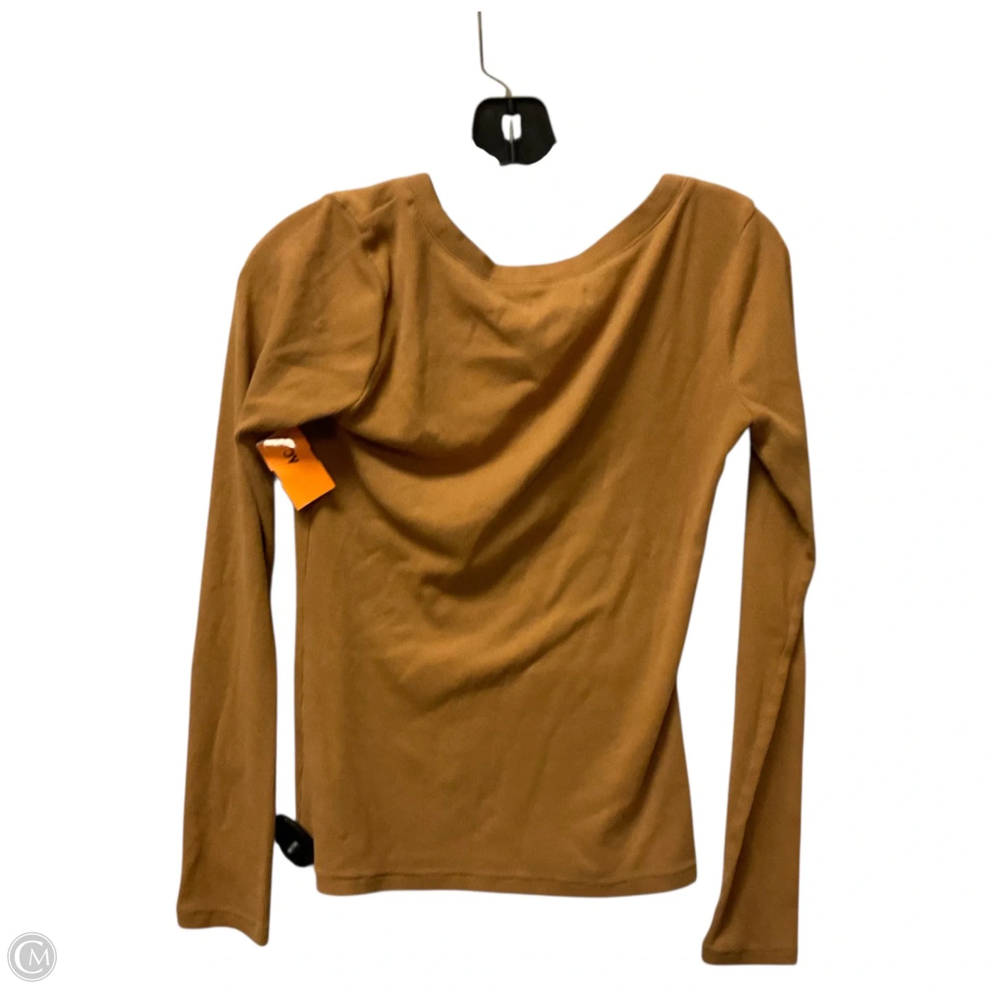 Top Long Sleeve Basic By Madewell In Orange, Size: S